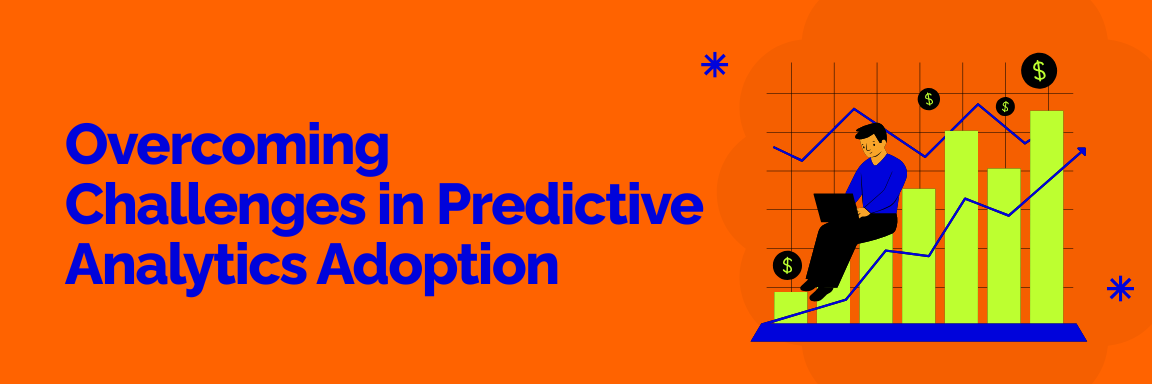 A person overcoming challenges in adopting predictive analytics in finance.