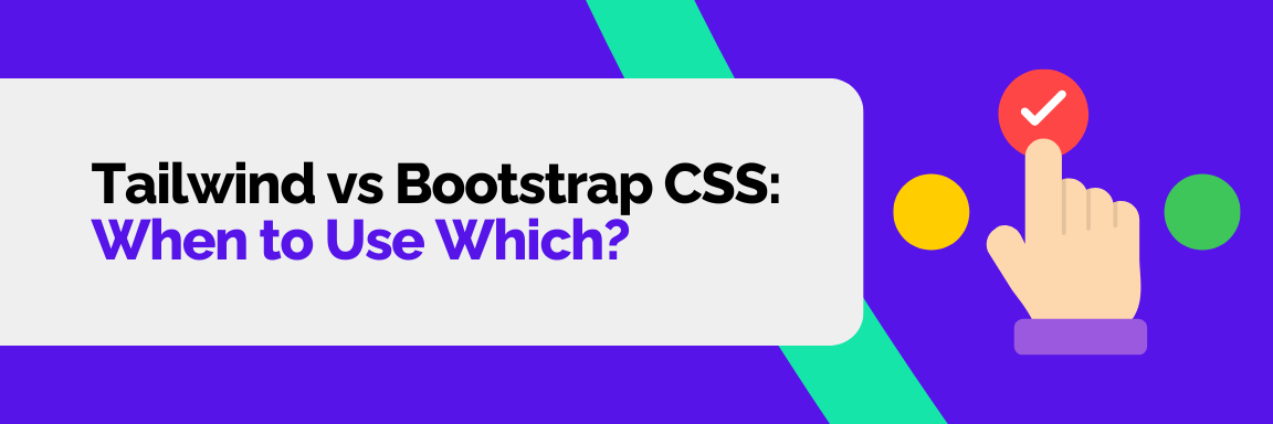 Tailwind vs Bootstrap performance, with a diagram showing a website loading speed.