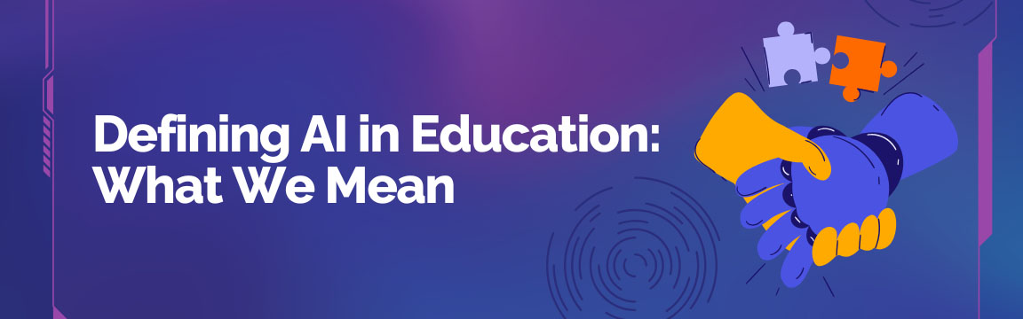 Graphic showing how AI technologies are being applied in education to enhance teaching and learning.