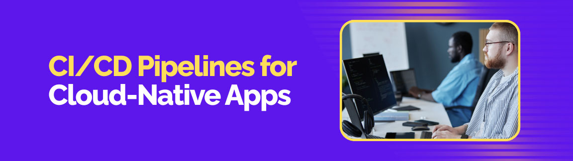 Step-by-step framework illustration for cloud-native application development and deployment.