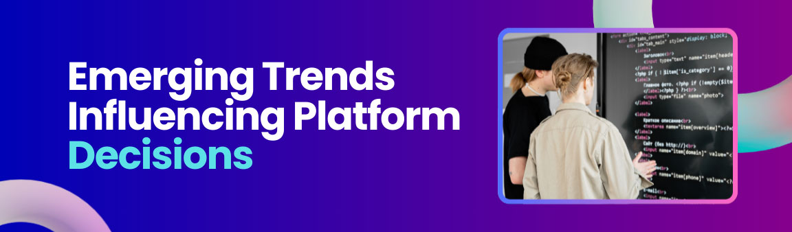 Emerging trends influencing enterprise AI platform decisions with developers reviewing code