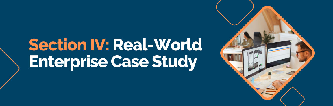 Real world enterprise AI case study with designer working on computer interface
