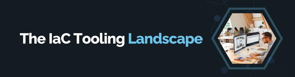 The Infrastructure as Code tooling landscape showcasing modern DevOps workspace and cloud tools.