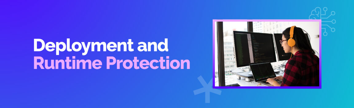 Secure development and validation of AI features with developer testing and debugging code.