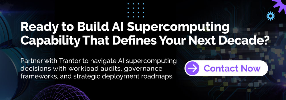 AI supercomputing platform banner highlighting enterprise AI infrastructure, high-performance computing, and CIO strategy
