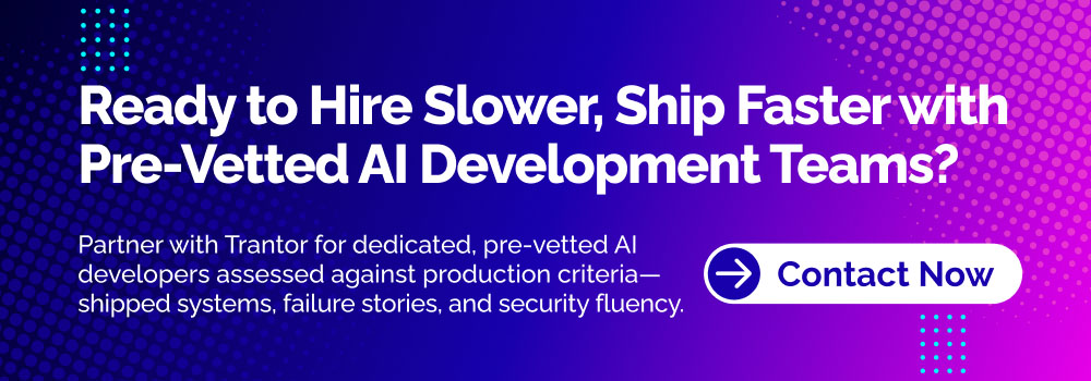 AI developer staffing services providing pre-vetted engineers for machine learning, generative AI and enterprise projects