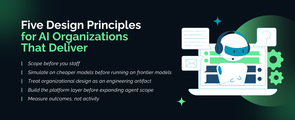 Five design principles for building scalable AI organizations with governance, simulation and platform-first architecture