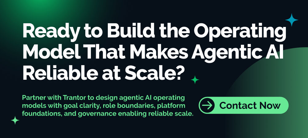 Enterprise AI consulting services for designing agentic AI operating models, governance frameworks and scalable AI organizations