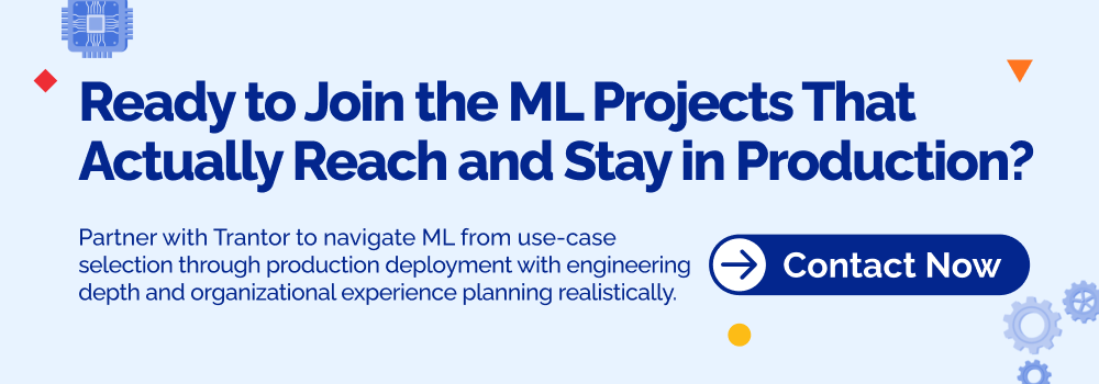 Enterprise machine learning consulting services for production ML deployment, MLOps implementation and AI engineering support